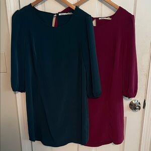 Urban Outfitters Kimchi Blue Women's Teal and Magenta Dress Bundle Set